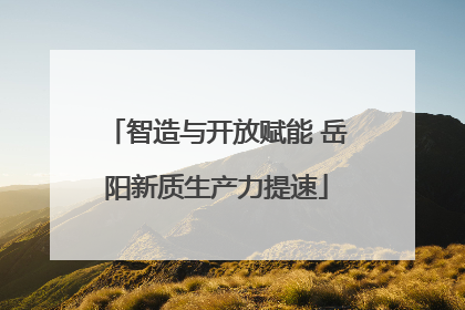 智造与开放赋能 岳阳新质生产力提速