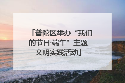 普陀区举办“我们的节日·端午”主题文明实践活动