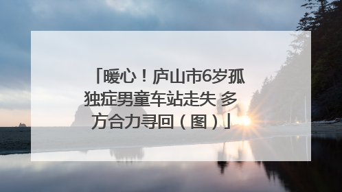 暖心！庐山市6岁孤独症男童车站走失 多方合力寻回（图）