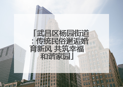 武昌区杨园街道：传统民俗邂逅婚育新风 共筑幸福和谐家园