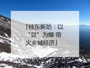 桂东新坊：以“豆”为媒 带火乡域经济