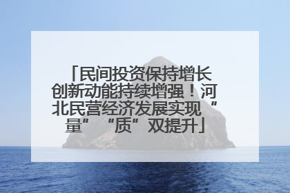 民间投资保持增长 创新动能持续增强！河北民营经济发展实现“量”“质”双提升