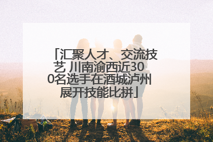 汇聚人才、交流技艺 川南渝西近300名选手在酒城泸州展开技能比拼