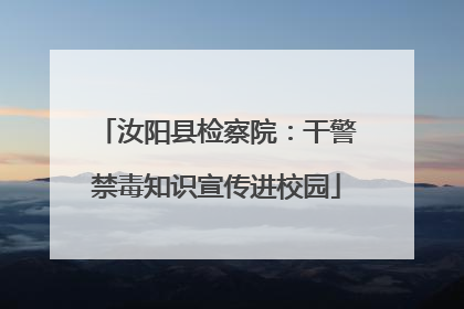 汝阳县检察院：干警禁毒知识宣传进校园