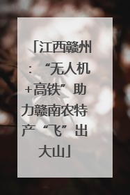 江西赣州：“无人机+高铁”助力赣南农特产“飞”出大山