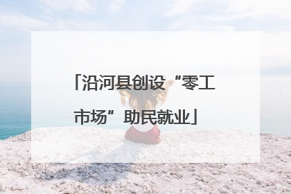 沿河县创设“零工市场”助民就业