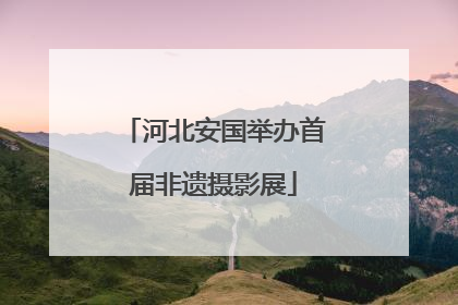 河北安国举办首届非遗摄影展