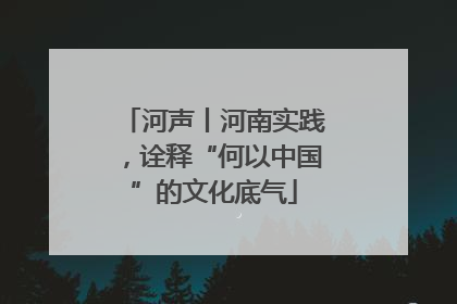 河声丨河南实践，诠释“何以中国”的文化底气