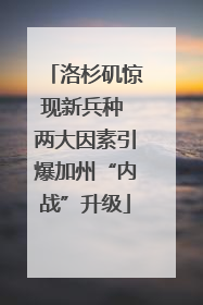 洛杉矶惊现新兵种 两大因素引爆加州“内战”升级