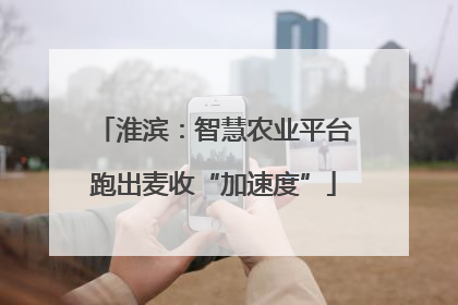 淮滨：智慧农业平台跑出麦收“加速度”
