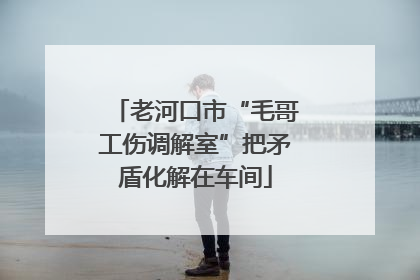 老河口市“毛哥工伤调解室”把矛盾化解在车间