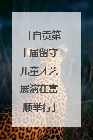 自贡第十届留守儿童才艺展演在富顺举行