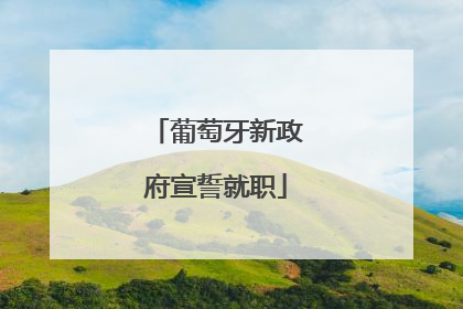 葡萄牙新政府宣誓就职