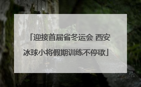 迎接首届省冬运会 西安冰球小将假期训练不停歇