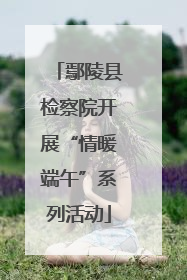 鄢陵县检察院开展“情暖端午”系列活动