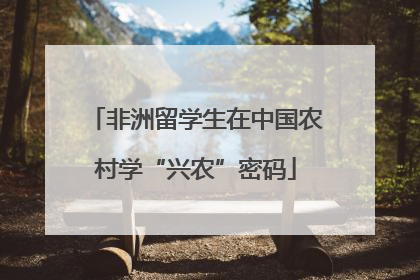 非洲留学生在中国农村学“兴农”密码