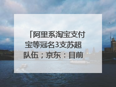 阿里系淘宝支付宝等冠名3支苏超队伍；京东：目前京东币链科技并没有开始发行稳定币｜早资道