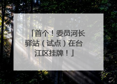 首个！委员河长驿站（试点）在台江区挂牌！