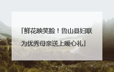 鲜花映笑脸！鲁山县妇联为优秀母亲送上暖心礼