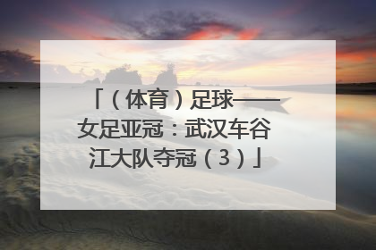 （体育）足球——女足亚冠：武汉车谷江大队夺冠（3）