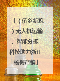 （侨乡新貌）无人机运输、智能分拣 科技助力浙江杨梅产销