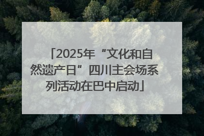 2025年“文化和自然遗产日”四川主会场系列活动在巴中启动