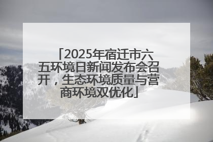 2025年宿迁市六五环境日新闻发布会召开，生态环境质量与营商环境双优化