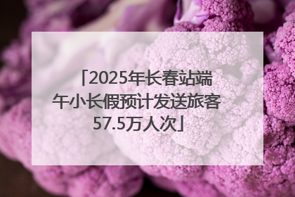 2025年长春站端午小长假预计发送旅客57.5万人次