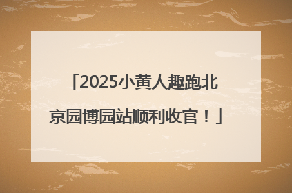 2025小黄人趣跑北京园博园站顺利收官！
