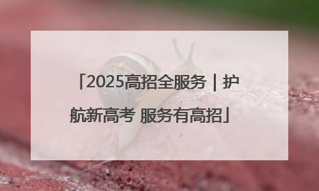 2025高招全服务｜护航新高考 服务有高招