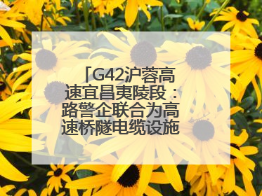 G42沪蓉高速宜昌夷陵段：路警企联合为高速桥隧电缆设施“舒筋通脉”