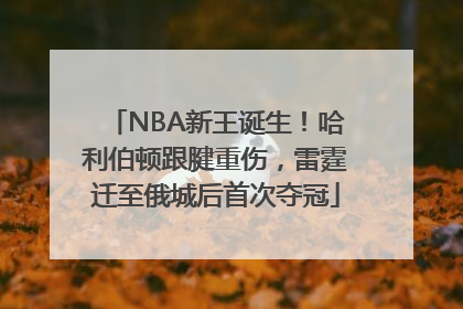 NBA新王诞生！哈利伯顿跟腱重伤，雷霆迁至俄城后首次夺冠